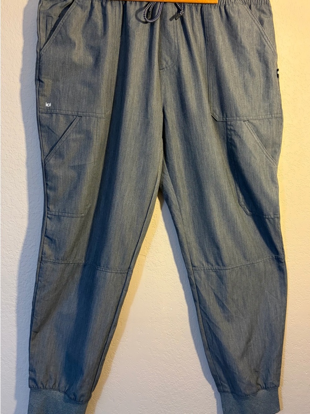 koi Next Gen Good Vibe Jogger Scrub Pants XL Regular Heather Grey EUC